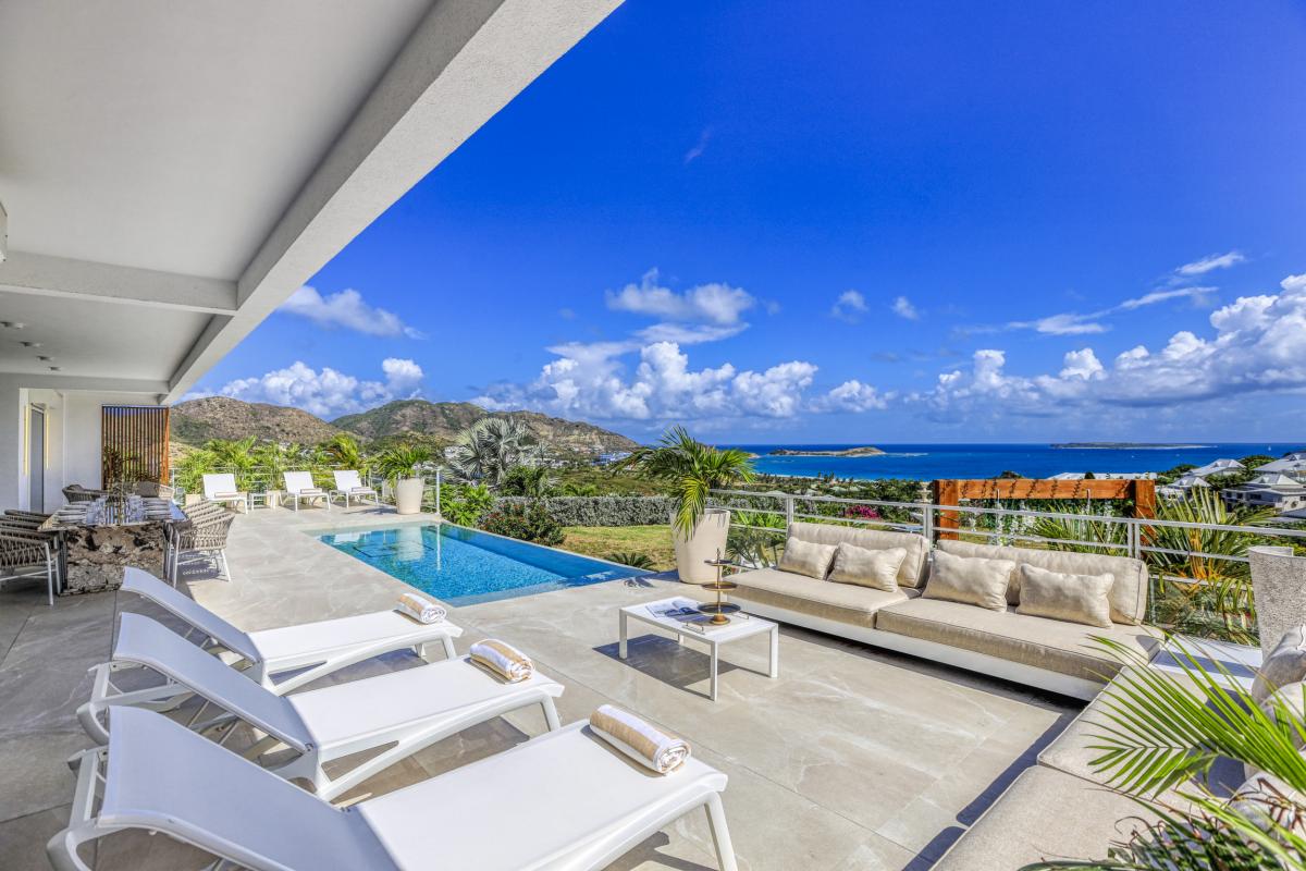 7 Location villa Baie Orientale Saint Martin_Vue mer